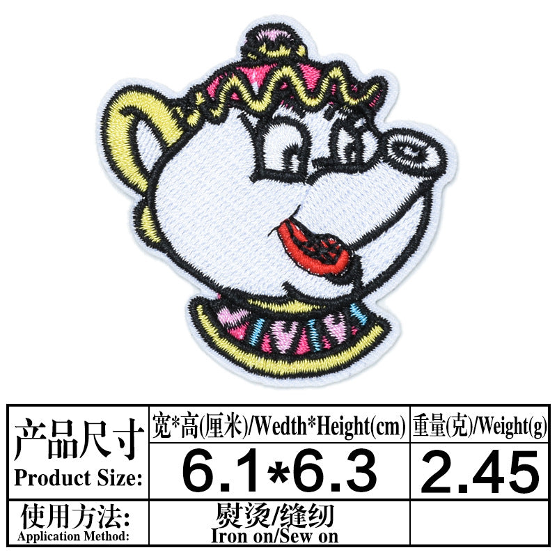Wholesale DIY  Patch Cartoon Character Turtle Hat Clothes Decoration